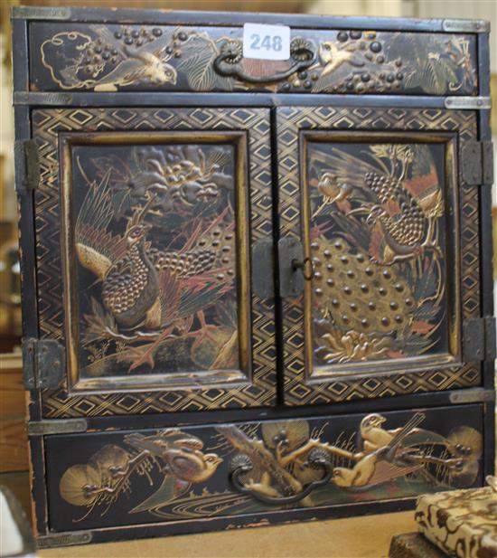 Japanese lacquer table cabinet